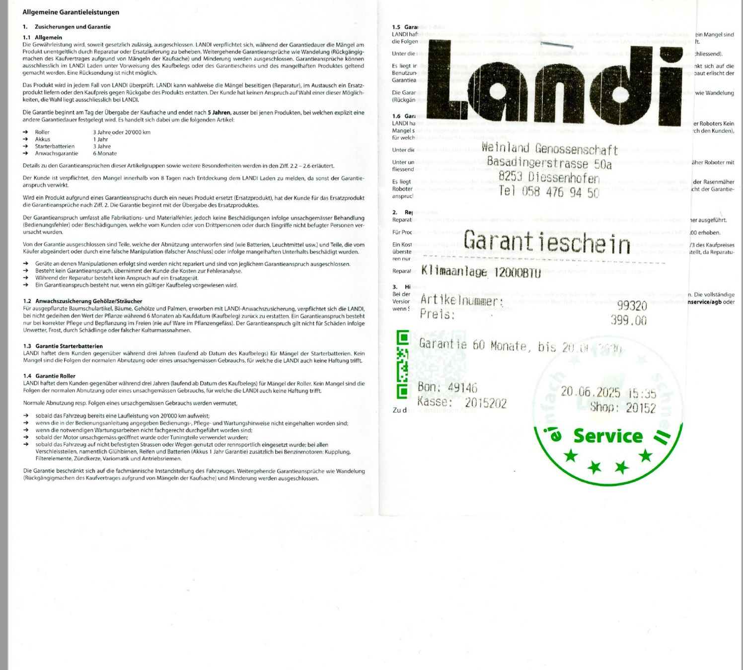 Condizionatori: Klimaanlage PRIMAVASTA – Usato da Neuhausen venduto da Lechasseur 2