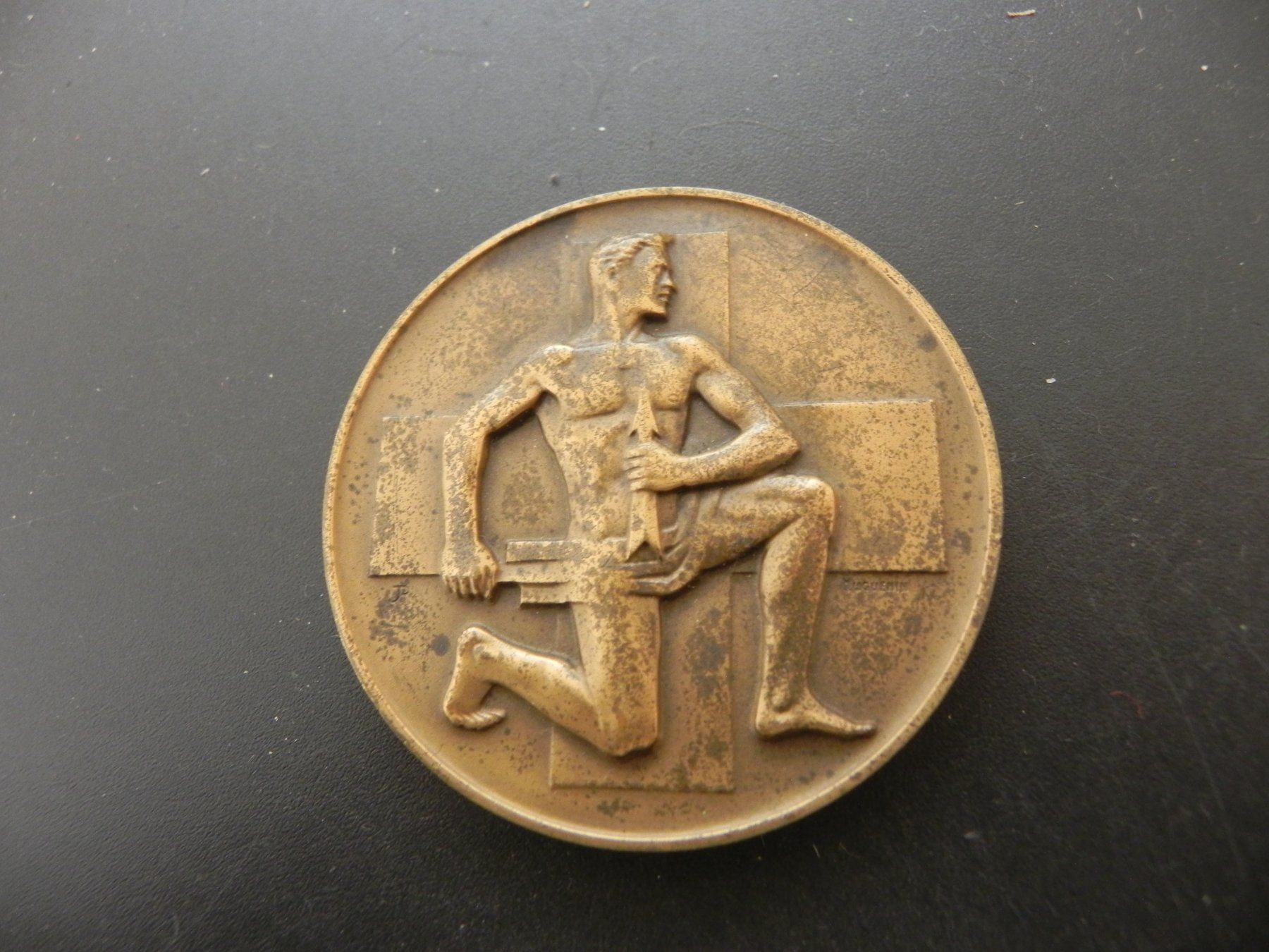 Medaillen: Medaille Eidg. Schützenfest Chur 1949 – Gebraucht aus Biel/Bienne von Gogolozi