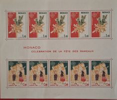 Monaco 1981 - Fête des Rameaux - Bloc de 10 timbres! (57)