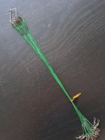 20 x Stahlvorfach Hecht | Wirbel - Karabiner | 30 cm | 15 kg