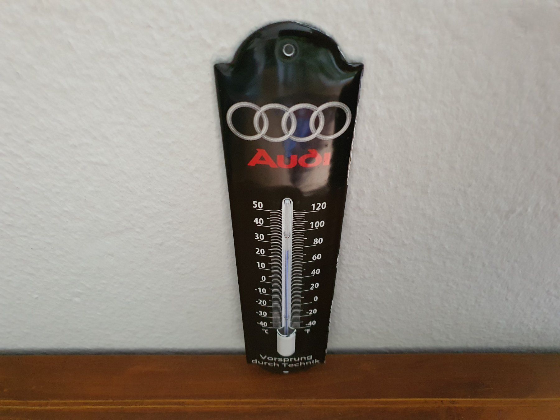 Schilder: Emailschild AUDI Automobil Logo Thermometer Emaille Schild – Neu (gemäss Beschreibung) aus Schaffhausen von  4