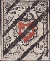 14I.b (Type 34) mit glaklarer Raute von YVERDON, +Befund