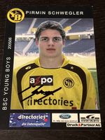 Signierte YB Karte Pirmin Schwegler 2005/06