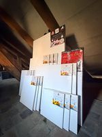 13 neue Keilrahmen-Leinwände in verschiedenen Grössen