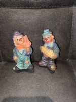Vintage Clown Figuren Set, handbemalt