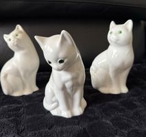 Keramik Katze, Weiss, Vintage, für Sammler und Liebhaber!