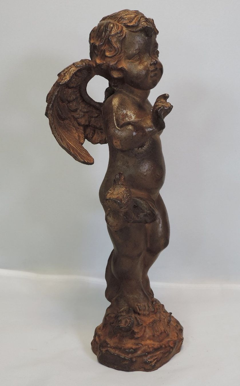 Statuette: Engel aus Gusseisen, Dekofigur – Usato da Duggingen venduto da doogbua 3