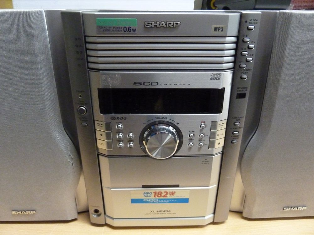 Sharp XL-HP434 Micro Hi-Fi Anlage mit CD Wechsler (Gebraucht) in ...