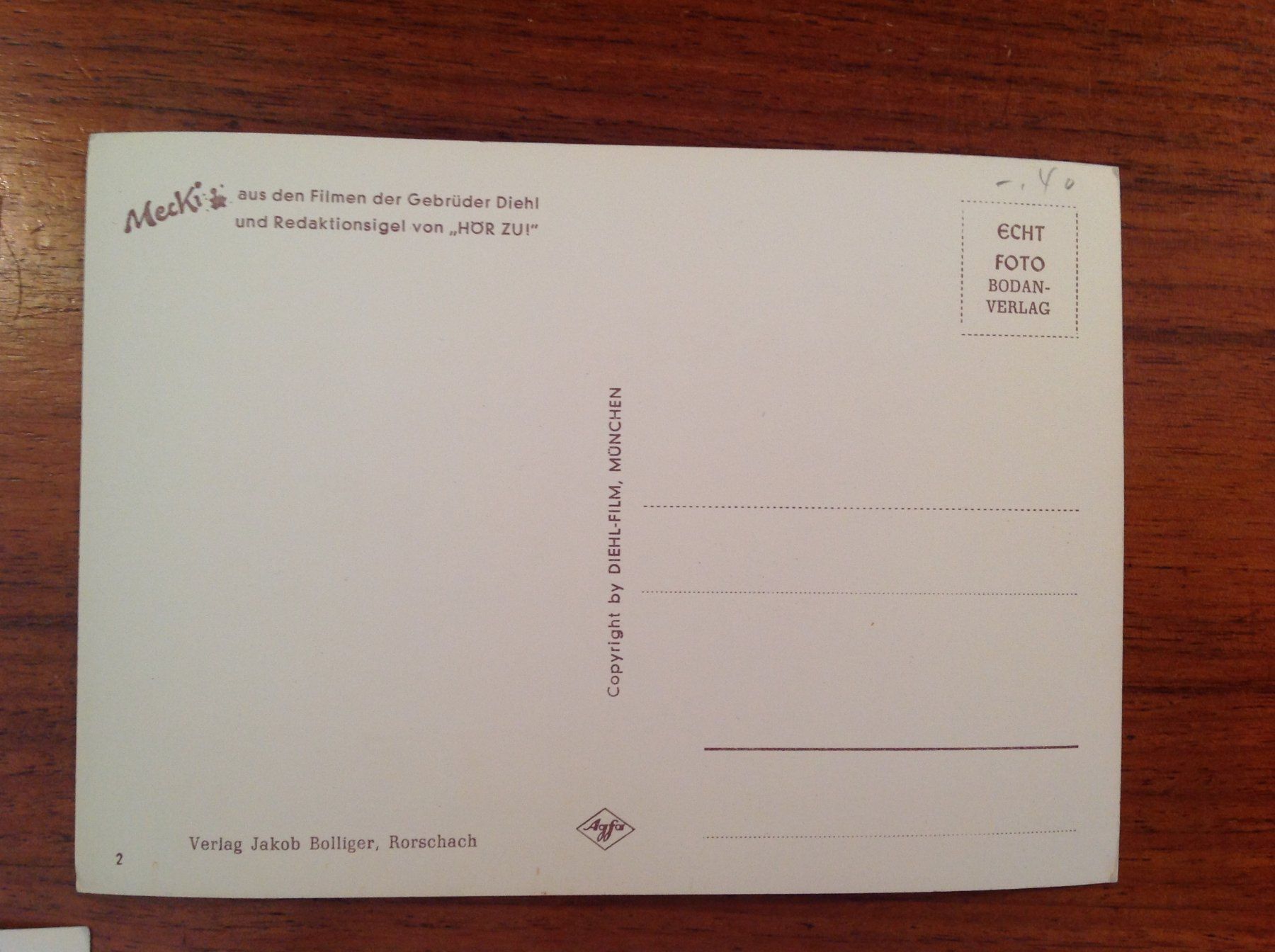 Ansichtskarten: AK  carte postale Mecki – Gebraucht aus Vuiteboeuf von broticaire 2