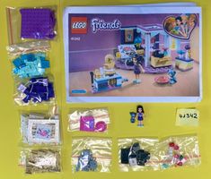 LEGO Friends 41342 Emmas Schlafzimmer, sortiert, komplett