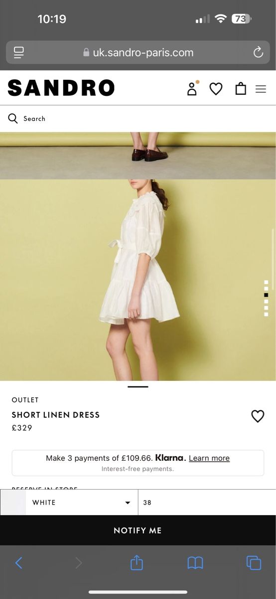 Sandro Kleider: New Sandro Linen dress – Neu und originalverpackt aus Mies von larmela 3