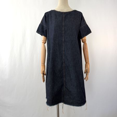 Susanne Bommer Raw-Edge New Denim Dress