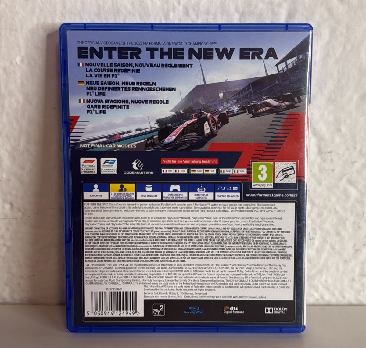 Sony Spiele: F1 22 PS4/PS5 - Game disc and case – Gebraucht aus Ehrendingen von bubulence 1