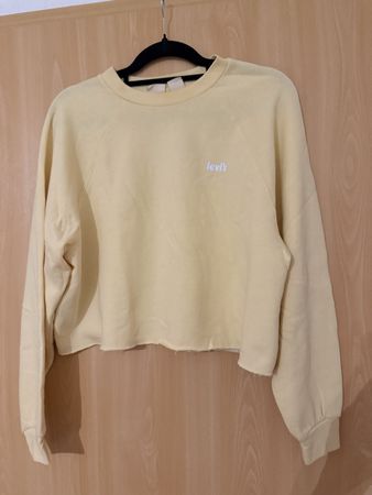 Levi's Sweatshirt gelb Crop Schnitt Grösse S