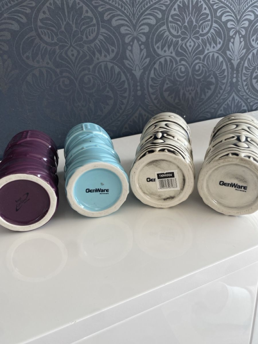 Tassen: 4 Exotische Tiki mugs von GenWare – Gebraucht aus Flawil von KeJuNe 4