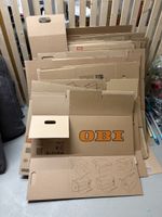 25x Umzugskarton OBI und Bauhaus M