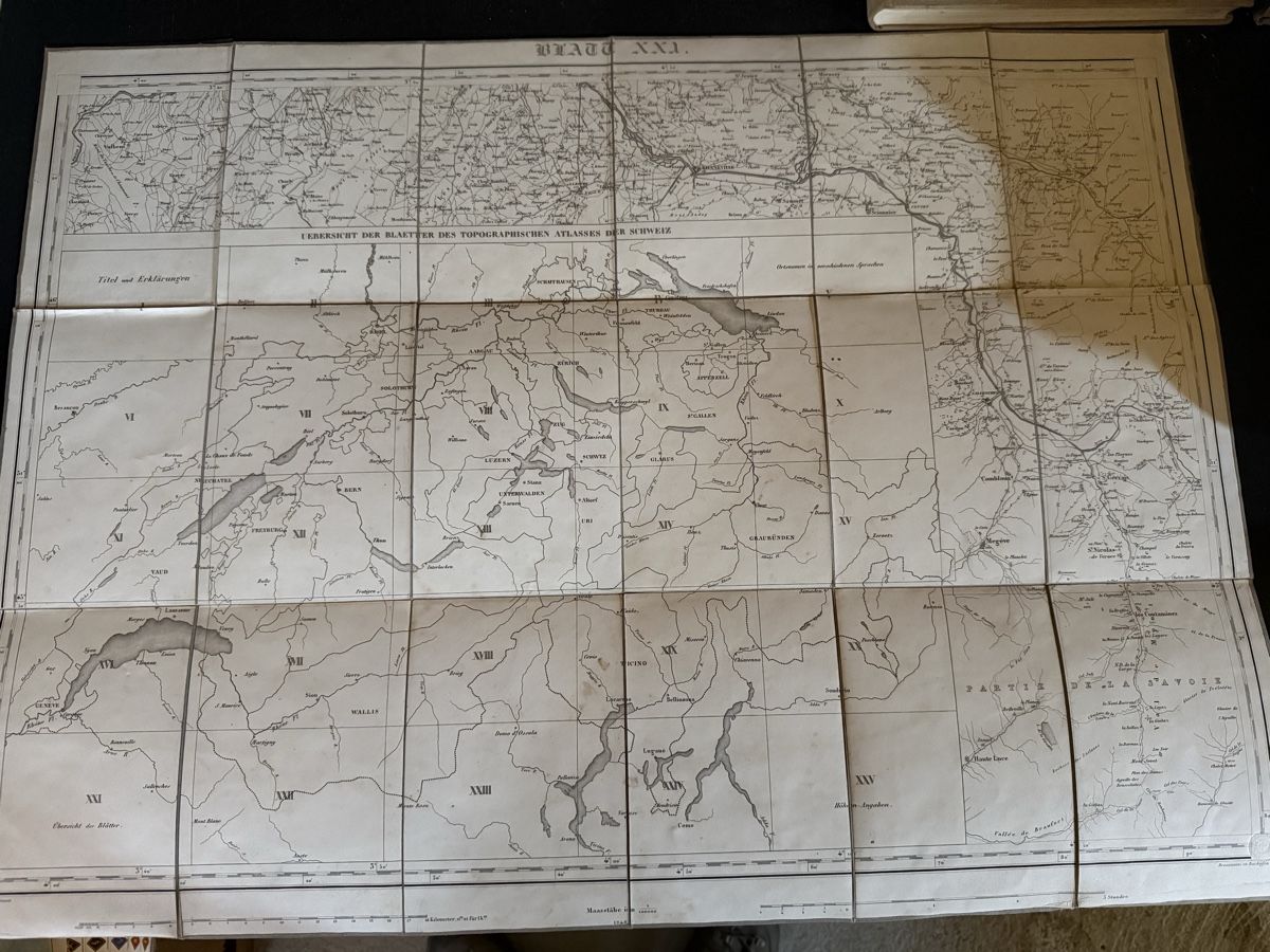Landkarten & Atlanten: Atlas Topographique de la Suisse Dufour – Gebraucht aus Fribourg von Ardoffel 2