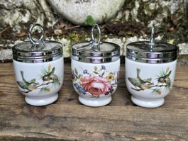 3Stk. Eierbecher Royal Worcester Porzellan  1Ei