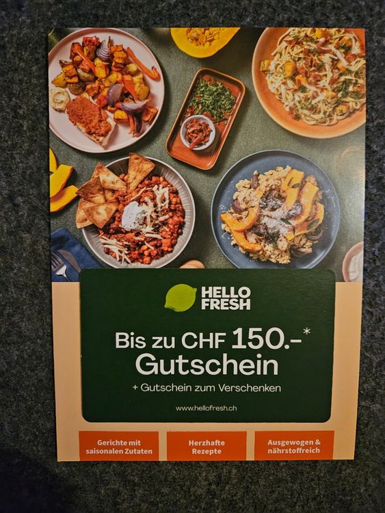 Gutschein von HelloFresh Kaufen auf Ricardo