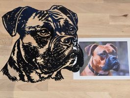 Portrait IHRES Hundes aus Acryl