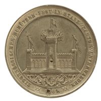 Schützenmedaille NW 1861 Stans mit Kupferstift R