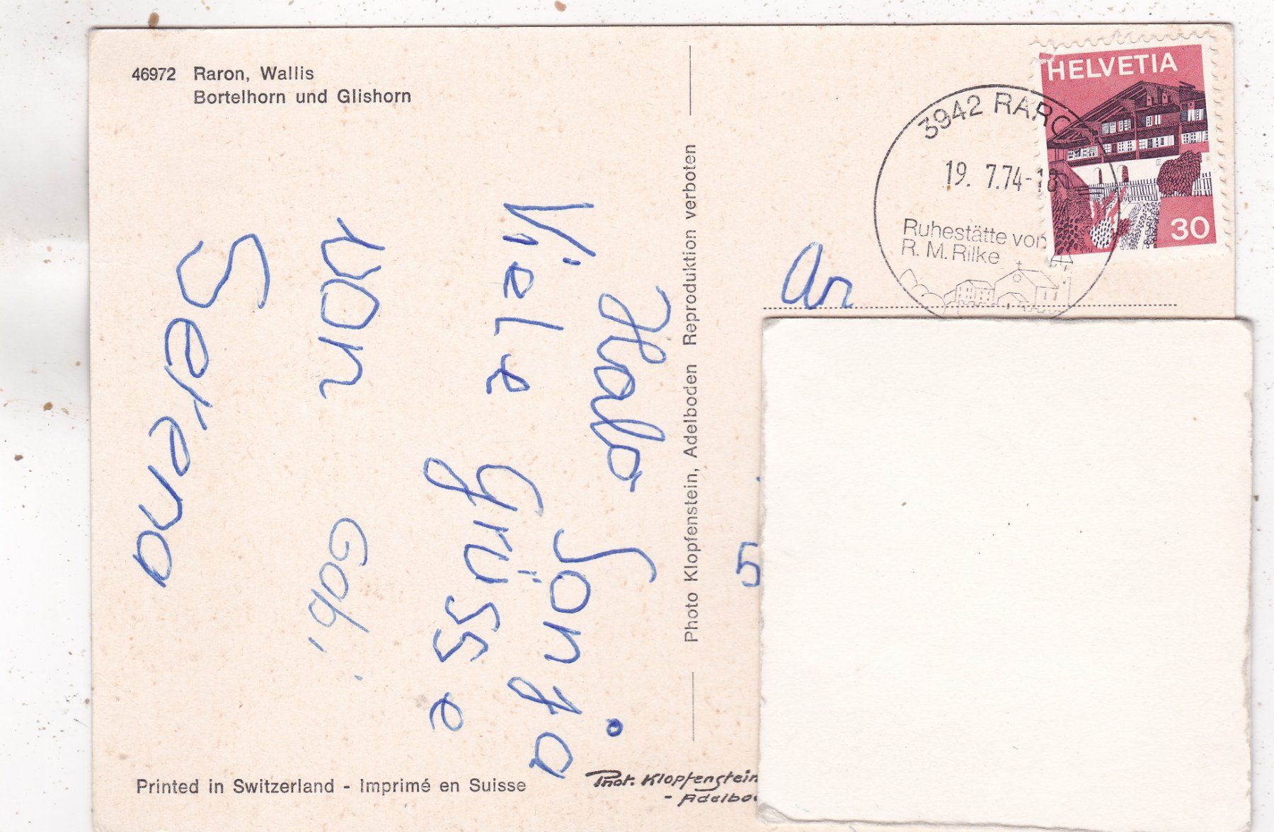 Cartes postales: Raron 1974 – D'occasion à Herisau par Lisegrat2008 1