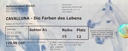 2 Tickets, vergünstigt, CAVALLUNA, 21.11.26, Hallenstadion