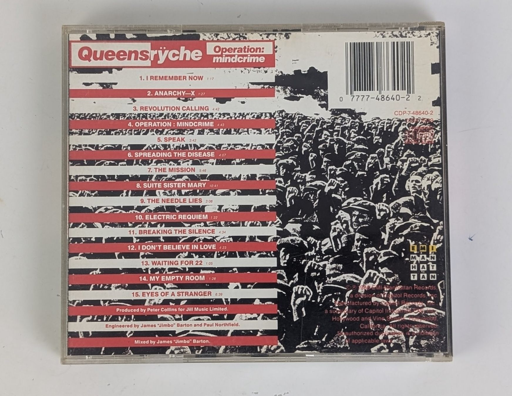 CD: Queensryche - Operation: Mindcrime - CD - Top – Usato da Zürich venduto da 1.Simon 1