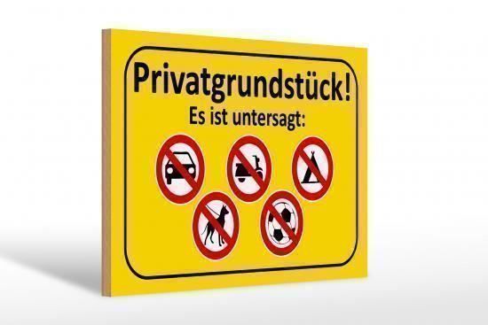 Insegne: Blechschild-PRIVATGRUNDSTÜCK-UNTERSAGT – Nuovo e nell'imballaggio originale da Rupperswil venduto da big-one-sale 1