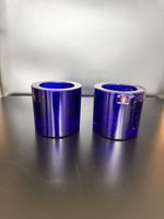 Iittala Marimekko Mariskooli 2 Candle Holders, Cobalt Blue