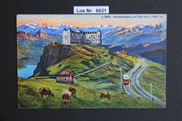 Ansichtskarte Sonnenaufgang auf Rigi-Kulm           Los 6021
