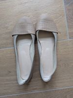Ballerinas Leder beige Grösse 37