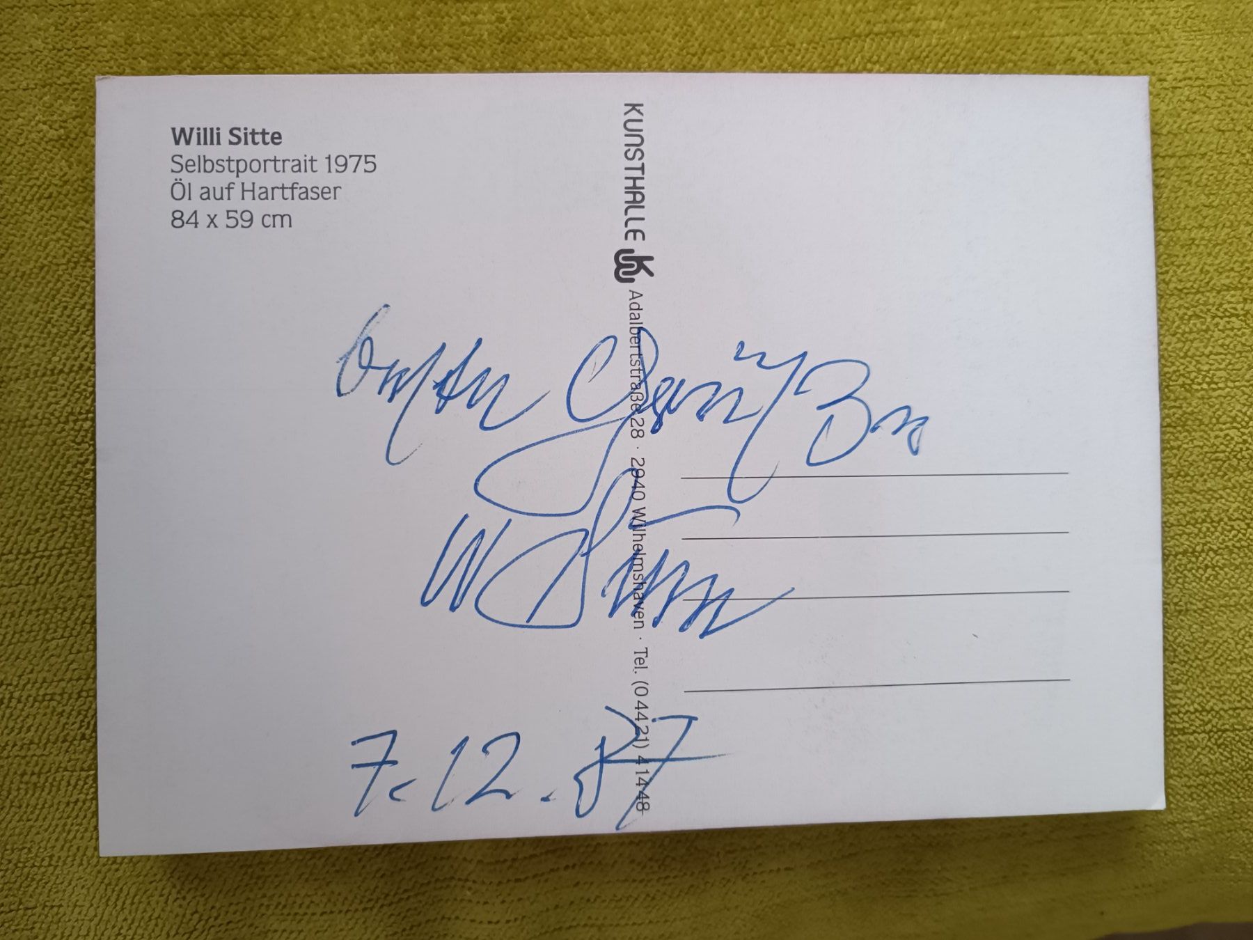 Autografi: Willi Sitte - Kunst – Usato da Menziken venduto da Artographs 1