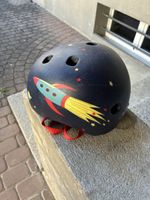 Kinderhelm Micro mit Raketenmotiv, 48-53cm, Magnetverschluss