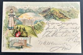 Gruss vom Stanserhorn Litho 