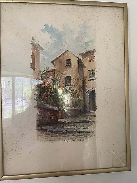 Dipinti: Aquarelle mit Tessiner Sujets – Usato da Cavigliano venduto da taras2021