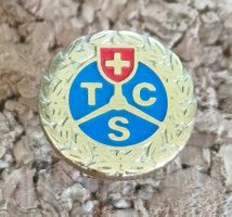Vintage Ansteckpin des Touring Club Schweiz TCS fairer Vers.