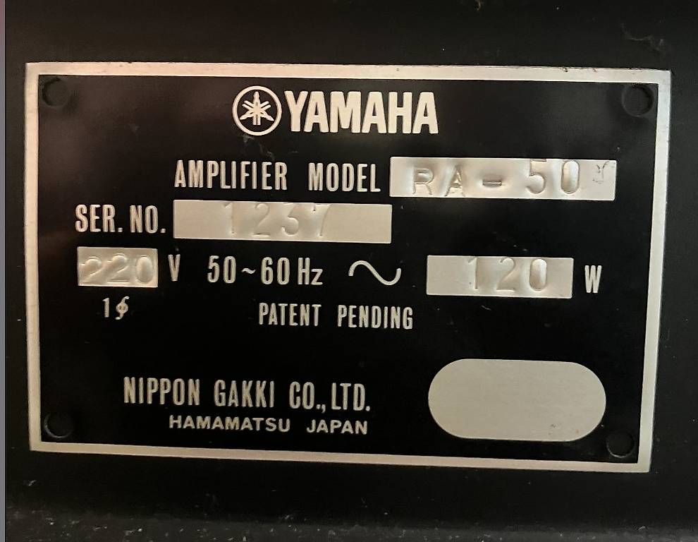 Yamaha Verstärker: Yamaha RA-50 Rotary Leslie Amp. – Gebraucht aus solothurn von Flozki 2