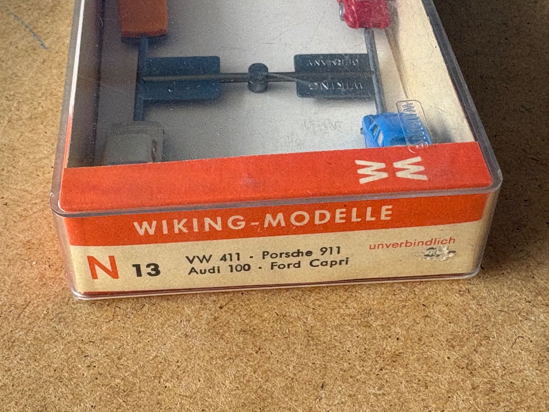 Modellini di ferrovie: Wiking 13 Modellautos Spur N – Nuovo e nell'imballaggio originale da Hauterive NE venduto da eriamch 1
