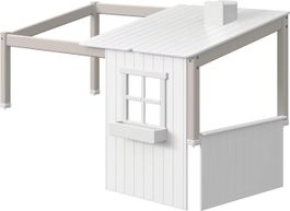 FLEXA Bett - 1/2 Haus und Aufsatz