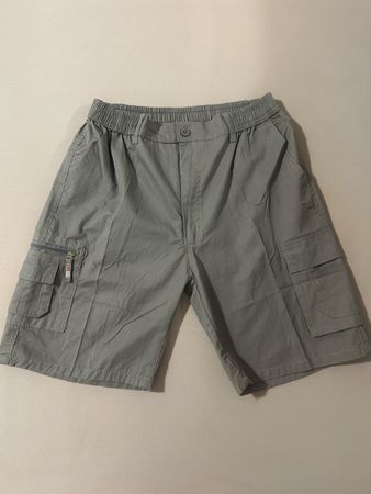 Cargo Shorts Herren Baumwolle grau Grösse M neuwertig