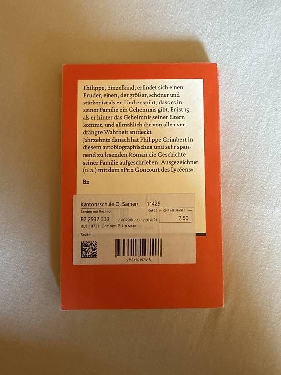 Libri: Un secret (Französisch) – Usato da Sarnen venduto da ale_7ph7 1