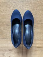 Dunkelblaue Marco Tozzi Pumps Gr. 38 Glitzerabsatz Abend/Par