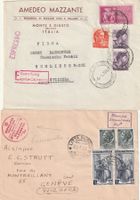 Italien 2 Briefe 1957 und 1963