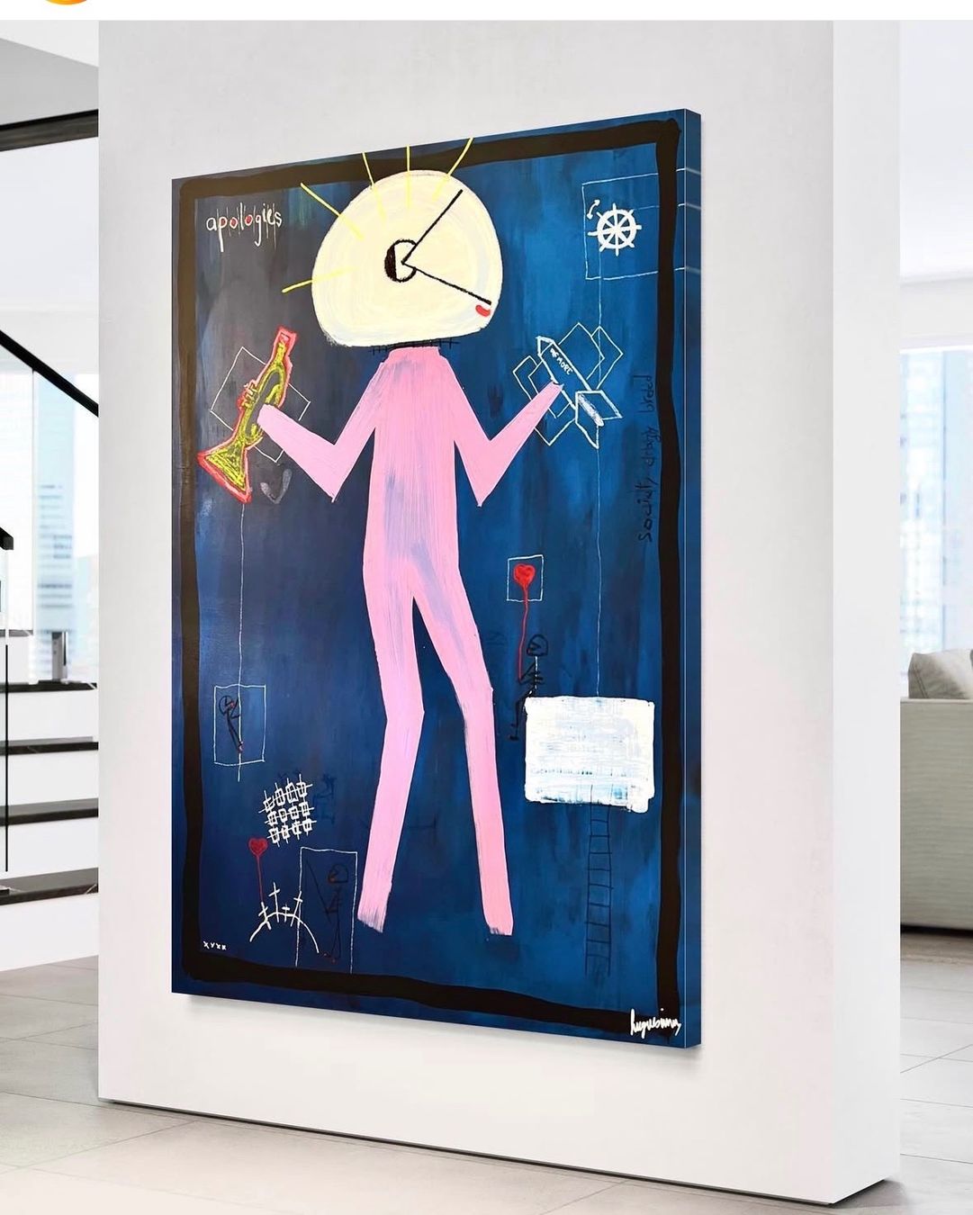 Dipinti: Tableau original signé Hugues Simon – https://huguesimon.art – Nuovo (secondo la descrizione) da Genève venduto da inf_2ggr