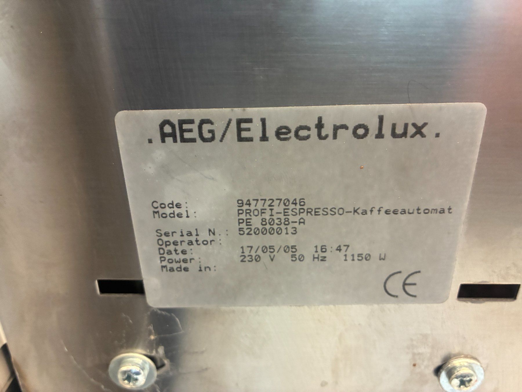 Electrolux Macchine per caffè & Macchine per espresso: Electrolux Profi Coffee Espresso- Siebträgermaschine Einbau – Usato da Schwarzenberg LU venduto da StevFrei91 4