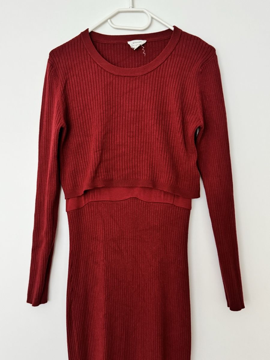 Kleider: Seraphine Rotes Rippenumstands-& Stillkleid – Gebraucht aus Zürich von agnieszka_p 2