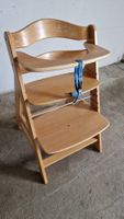 Robuster Holz Hochstuhl, verstellbar, guter Zustand
