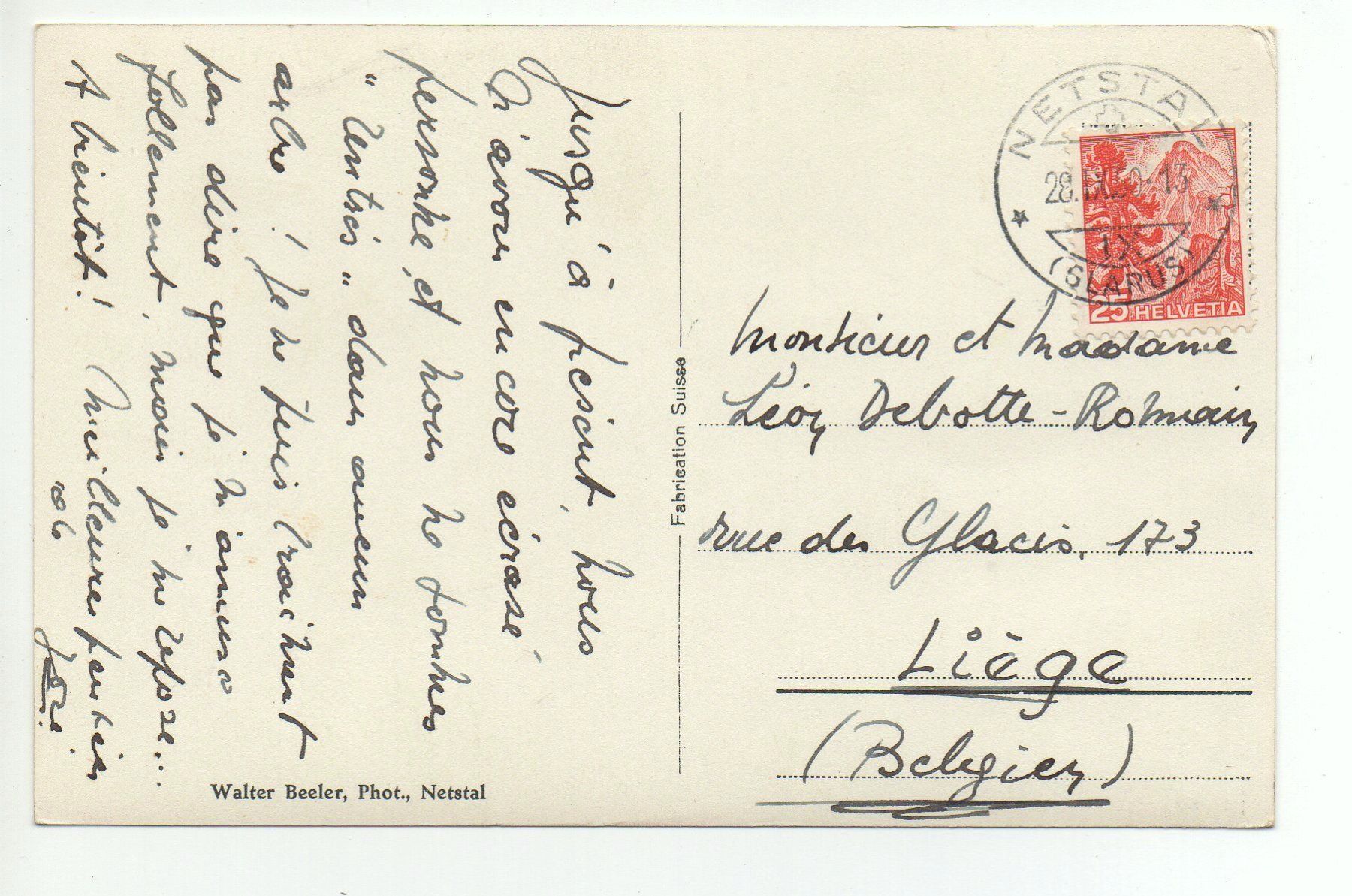 Cartoline postali: NETSTAL im Talesgrunde mit Glärnischkette – Usato da Jona venduto da philajona 1