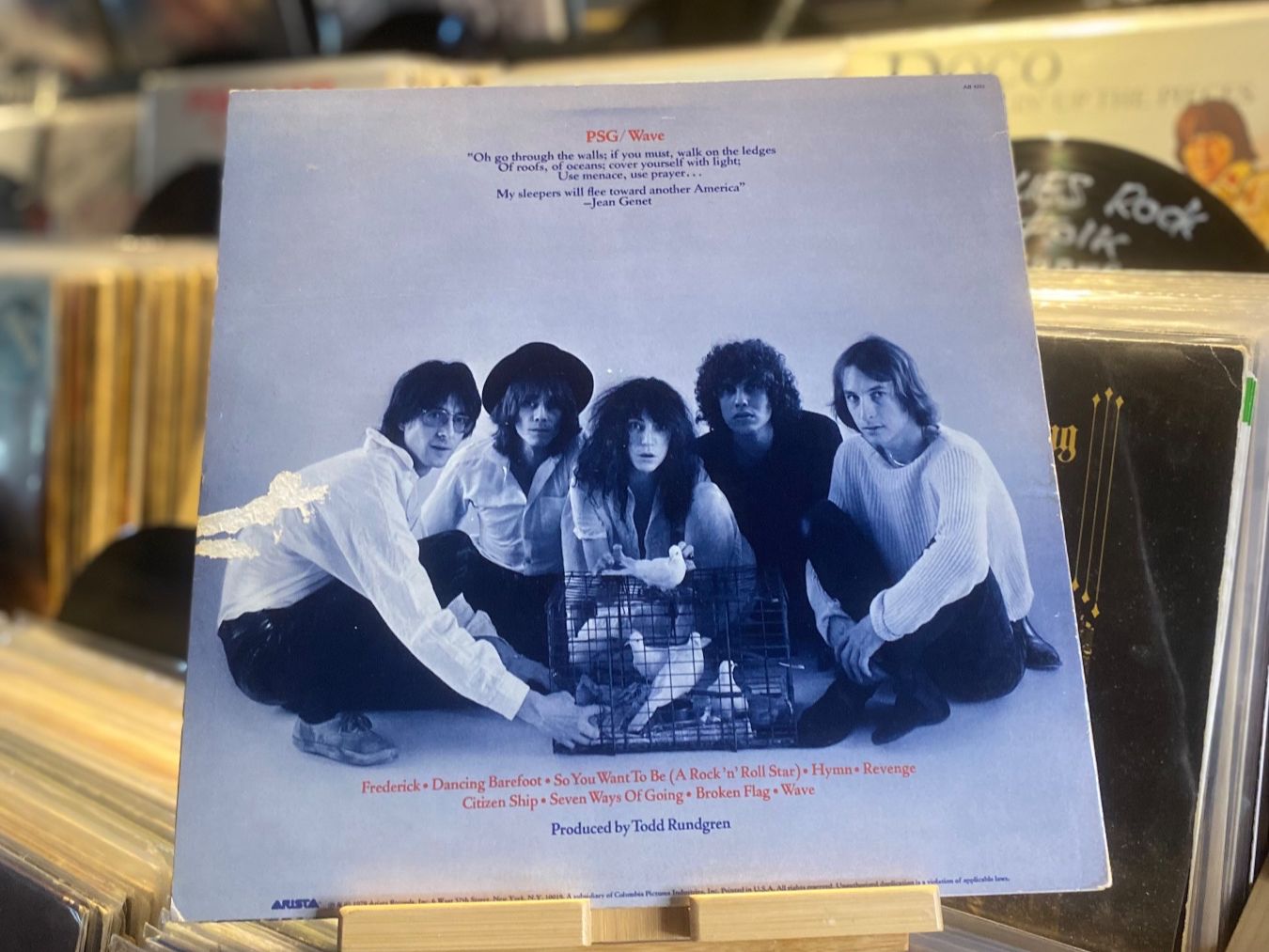 Dischi in vinile: PATTI SMITH GROUP – WAVE...OG BEL 1979...EX/VG – Usato da Gals venduto da Diskopatshop 1
